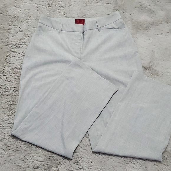 212 Collection Pants - Light gray mid rise loose fit trousers